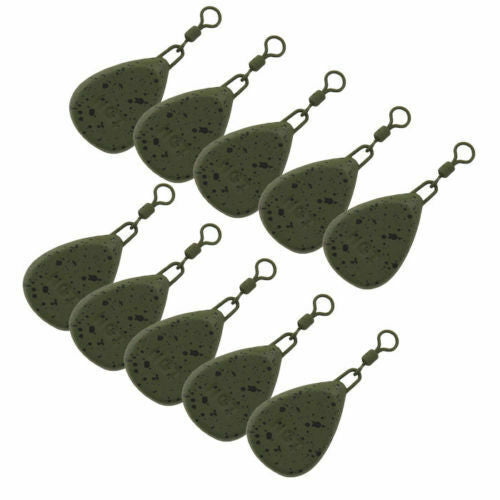NGT 10 x Leads Flat Pear Carp Weights