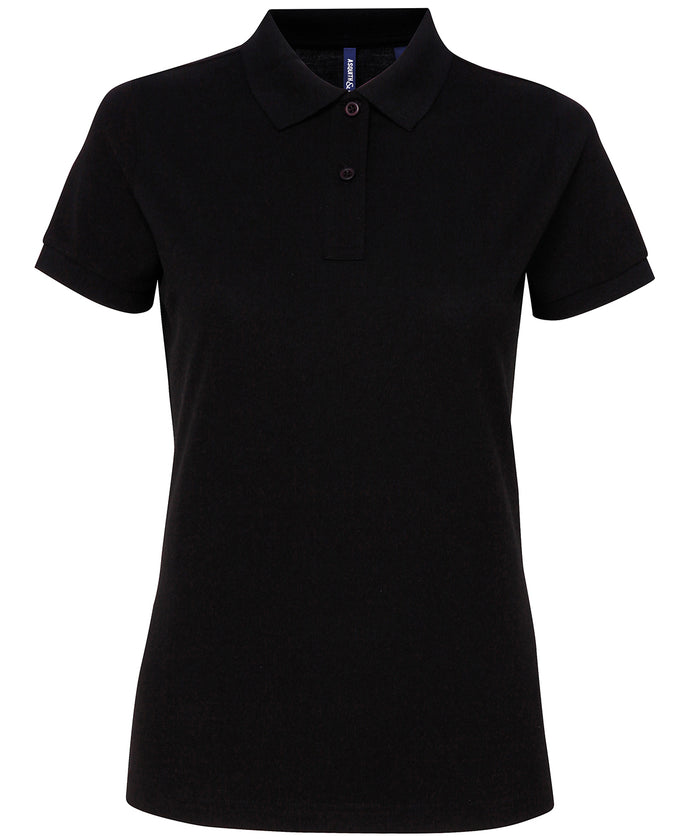 Asquith & Fox Women’s Polycotton Blend Polo - Black