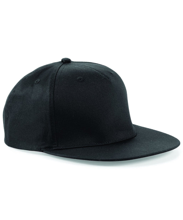 Beechfield 5-panel Snapback Rapper Cap - Black