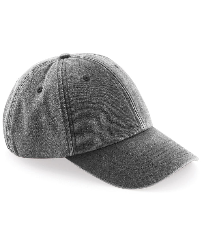Beechfield Low-profile Vintage Cap - Vintage Black