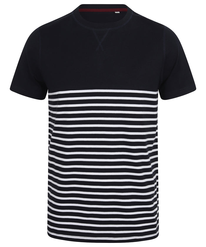 Front Row Short-sleeved Breton T - Navy/White