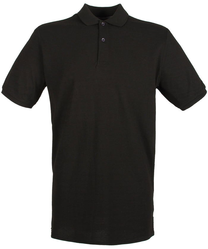 Henbury Micro-fine Piqué Polo Shirt - Black*