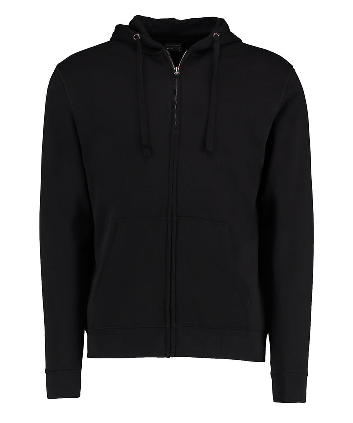 Kustom Kit Klassic Hooded Zipped Jacket Superwash® 60° Long Sleeve (regular Fit) - Black