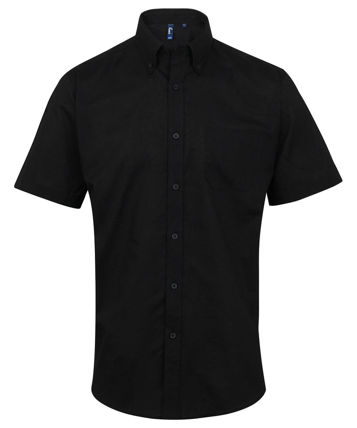 Premier Signature Oxford Short Sleeve Shirt - Black