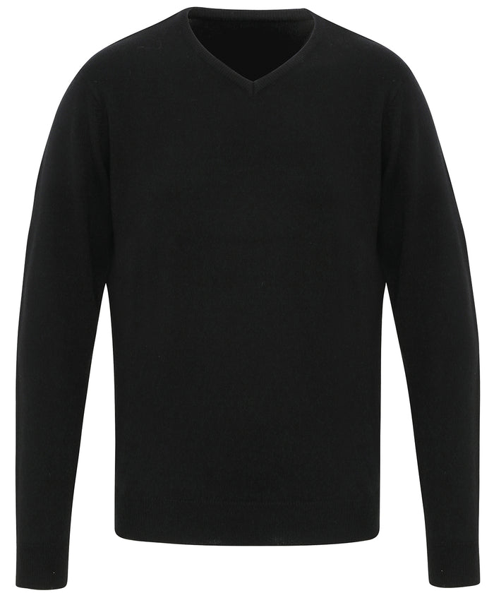 Premier 'Essential' Acrylic V-neck Sweater - Black