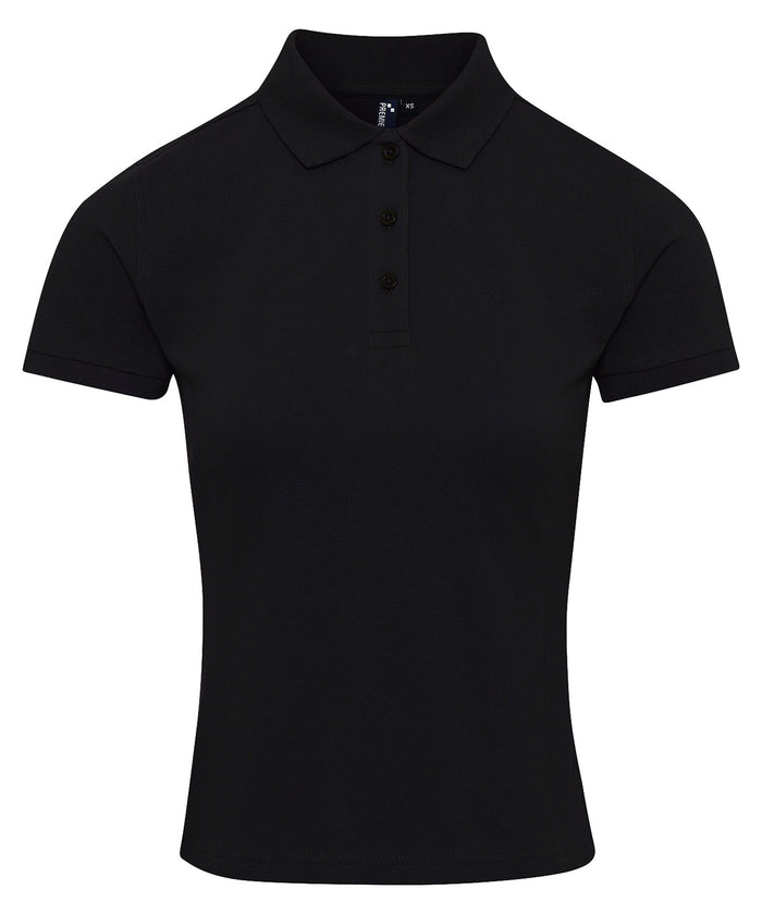 Premier Women's Coolchecker® Plus Piqué Polo - Black*