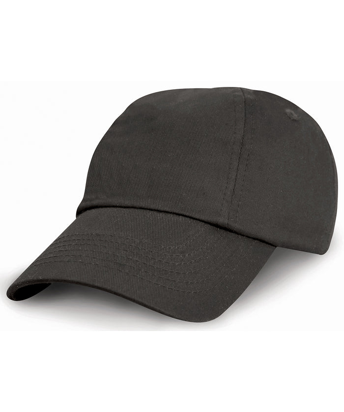 Resultheadwear Junior Low-profile Cotton Cap - Black