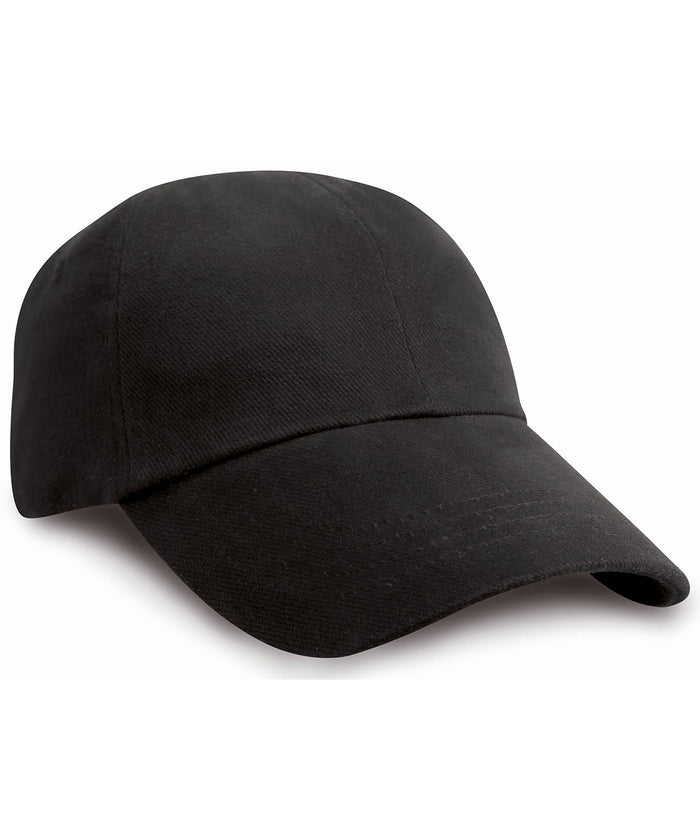 Resultheadwear Junior Low-profile Heavy Brushed Cotton Cap - Black