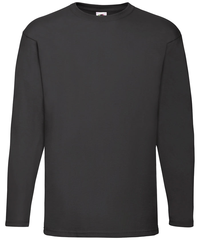 Fruit of the Loom Valueweight Long Sleeve T - Black*