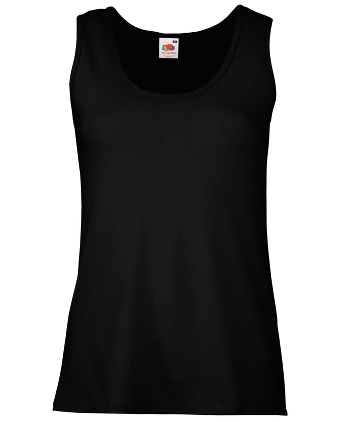 Fruit of the Loom Women's Valueweight Vest - Black