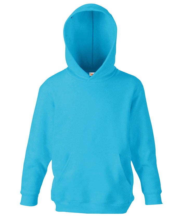Fruit of the Loom Kids Classic Hooded Sweatshirt - Azure Blue