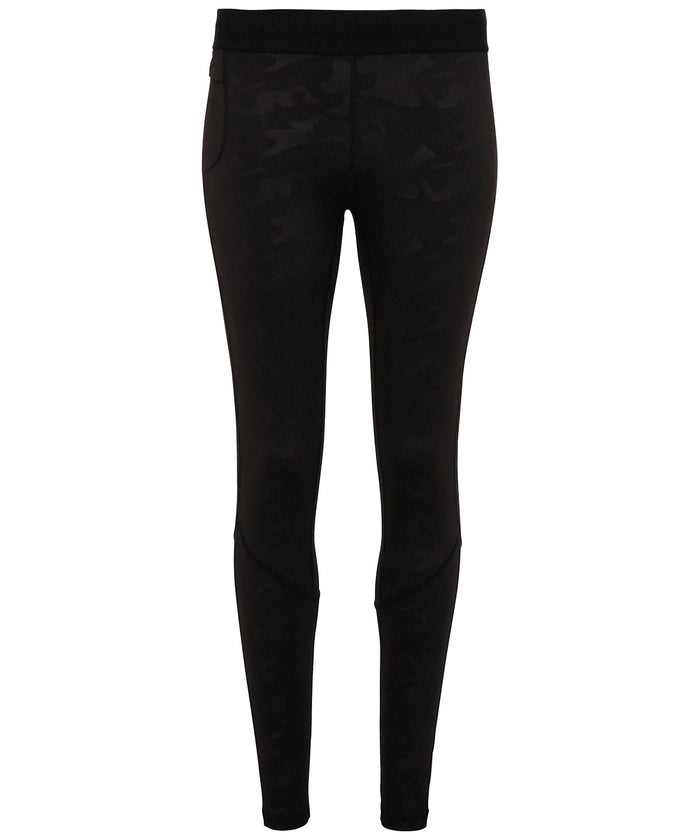 Men's TriDri® Training Leggings - Black Camo
