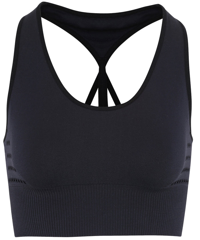 TriDri® Seamless '3D Fit' Multi-sport Reveal Sports Bra - Black