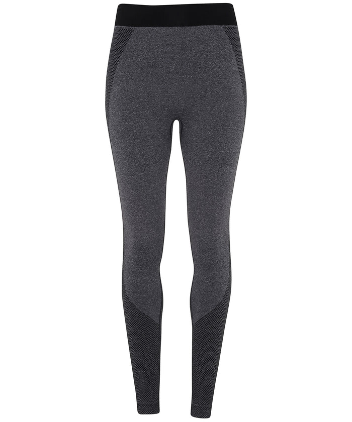 Women's TriDri® Seamless 3D Fit" Multi-sport Sculpt Leggings" - Black Melange