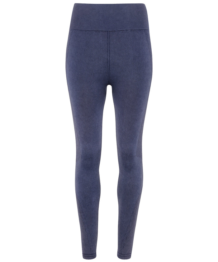 Women's TriDri® Seamless 3D Fit" Multi-sport Denim Look Leggings" - Indigo Denim