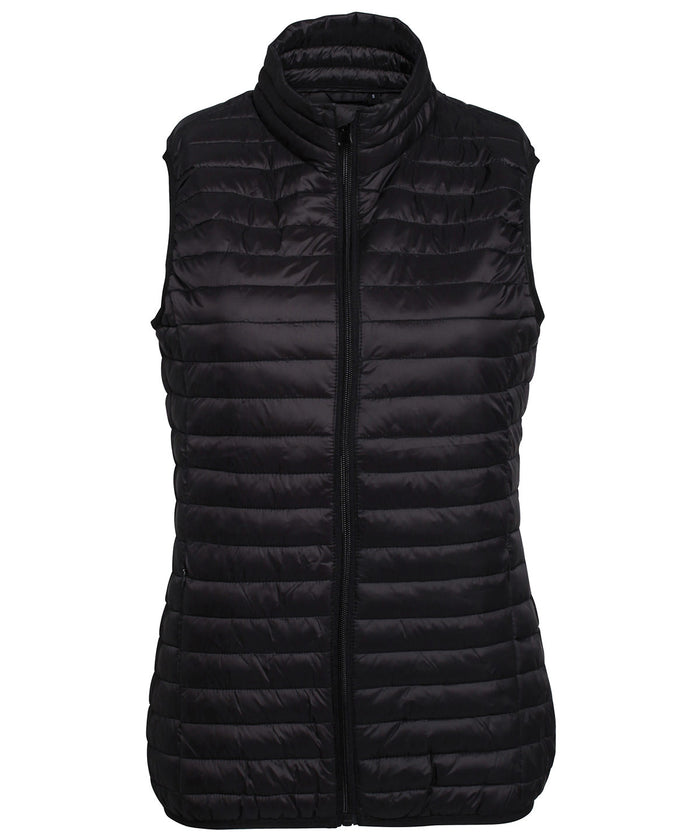 2786 Women's Tribe Fineline Padded Gilet - Black