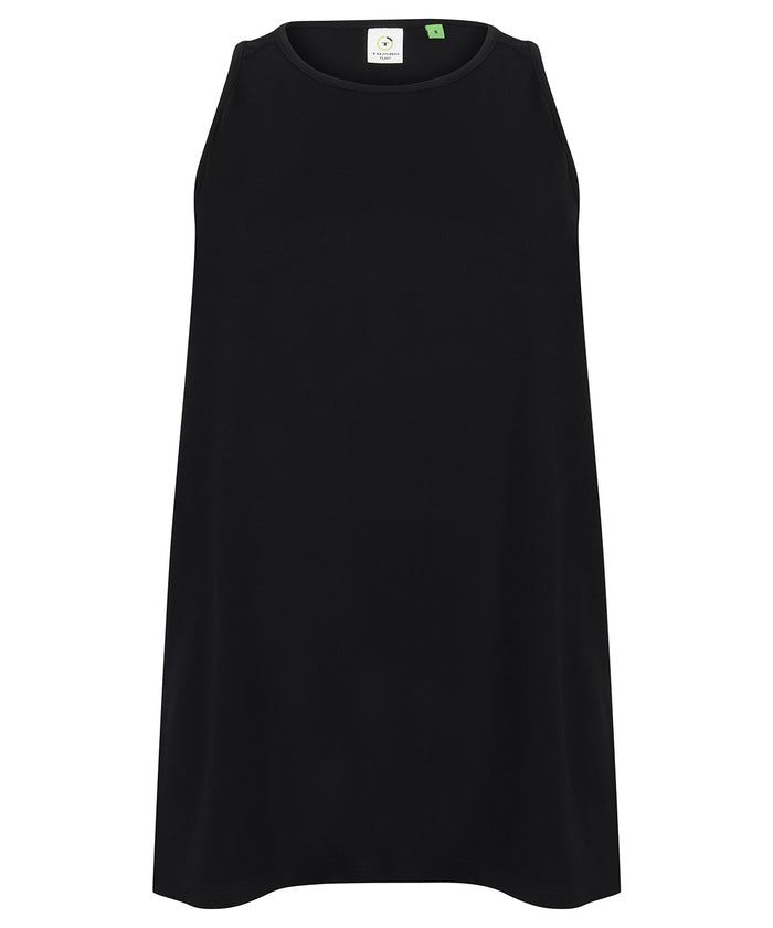 Tombo Women's Open Back Vest - Black