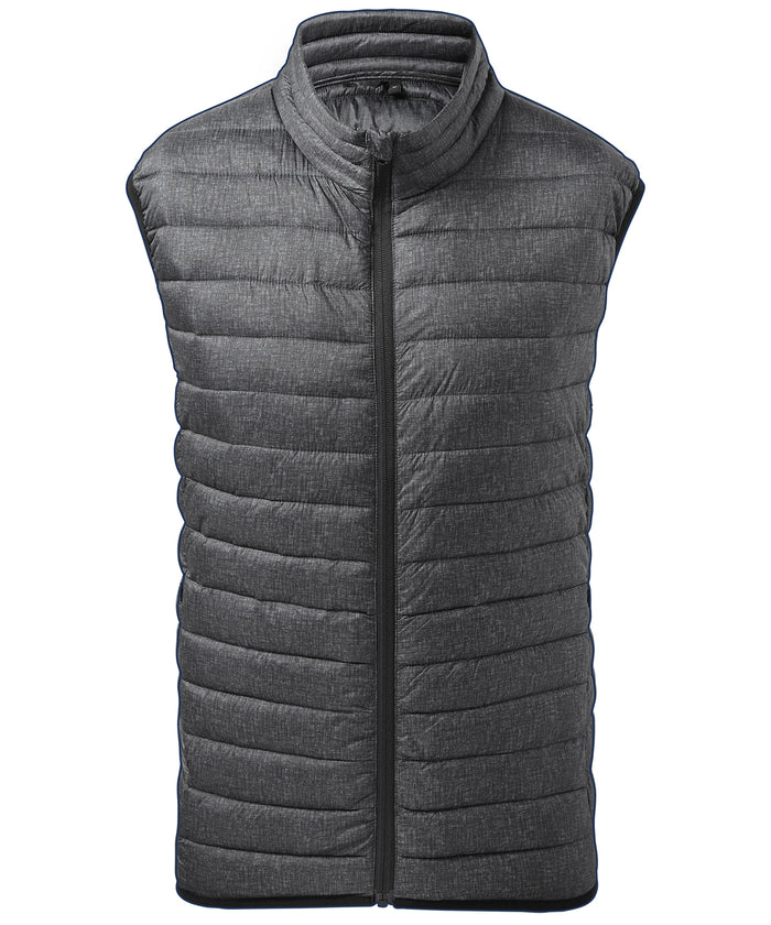 2786 Melange Padded Gilet - Charcoal Melange
