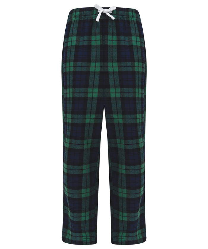 SF Kids Tartan Lounge Pants - Navy/Green Check