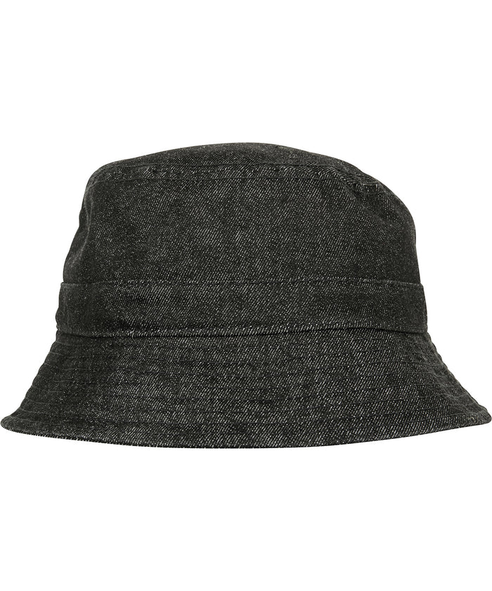 Flexfit Denim Bucket Hat - Black/Grey