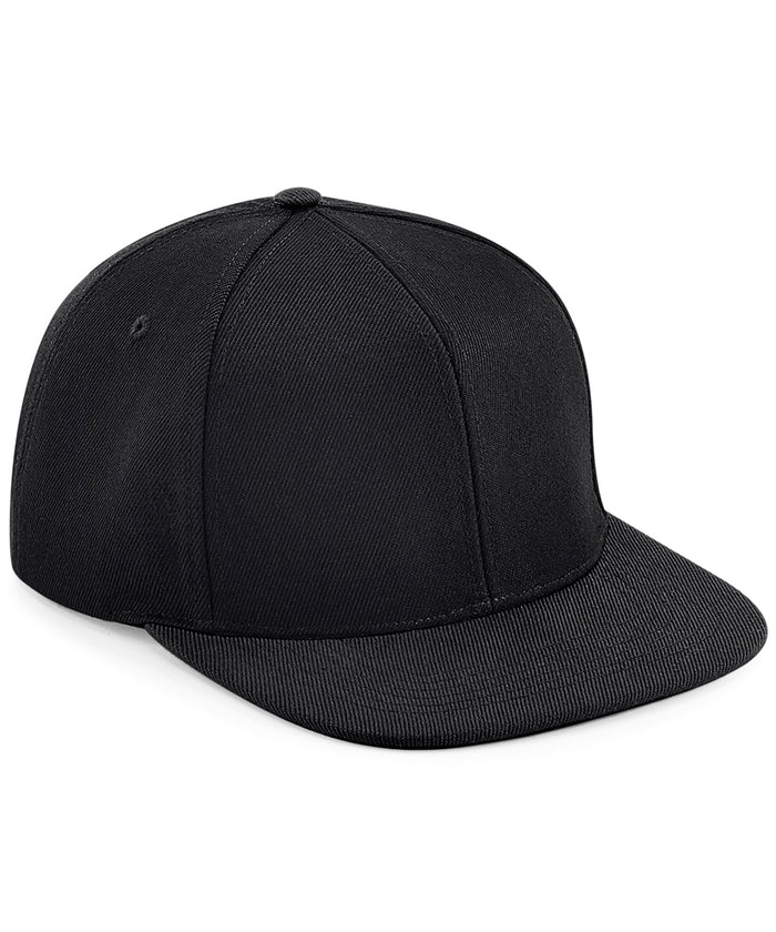 Beechfield Original Flat Peak 6-panel Snapback - Black/Black