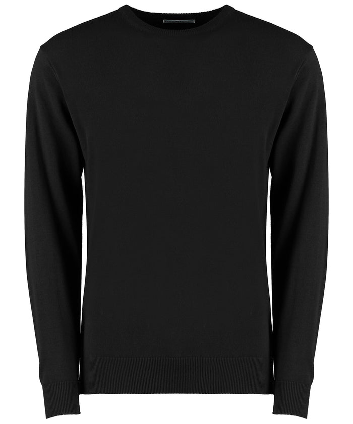 Kustom Kit Regular Fit Arundel Crew Neck Sweater - Black