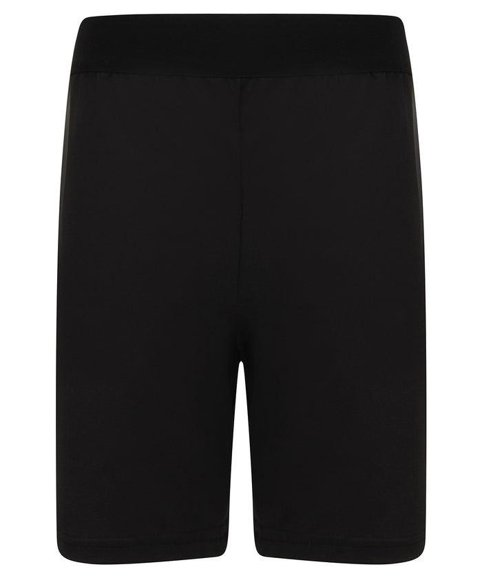 Kids Fashion Cycling Shorts - Black/Black