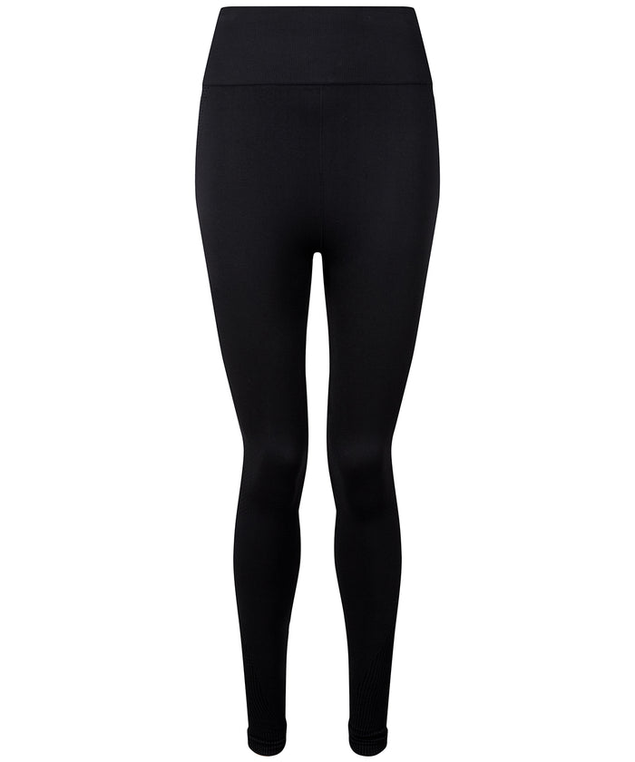Women's TriDri® Seamless 3D Fit" Multi-sport Sculpt Solid Colour Leggings " - Black