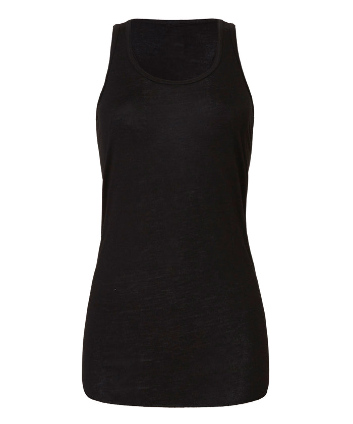 Bella Canvas Flowy Racerback Tank Top - Black