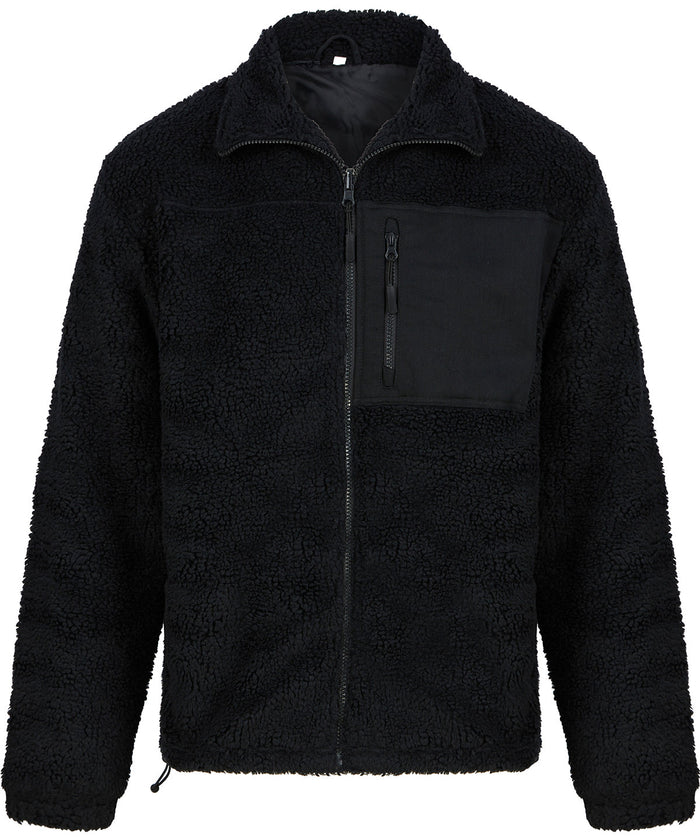 Front Row Recycled Sherpa Fleece - Black