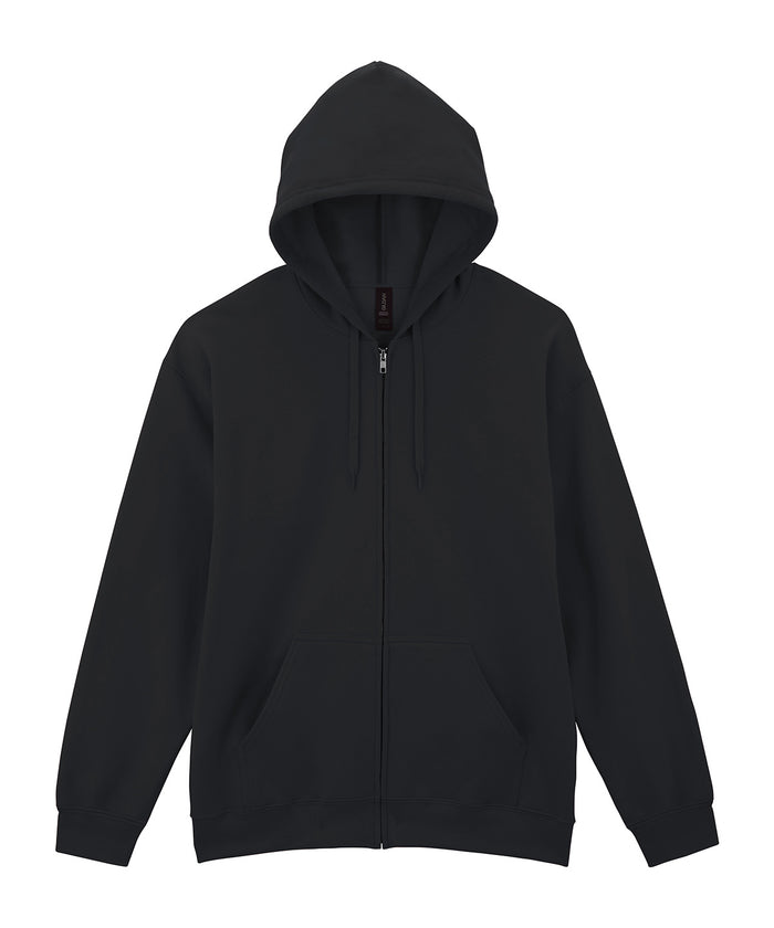 Gildan Softstyle™ Midweight Fleece Adult Full-zip Hooded Sweatshirt - Black