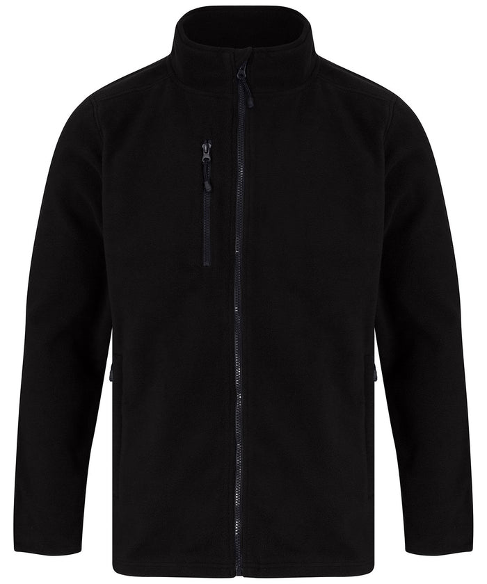 Henbury Recycled Polyester Microfleece Jacket - Black
