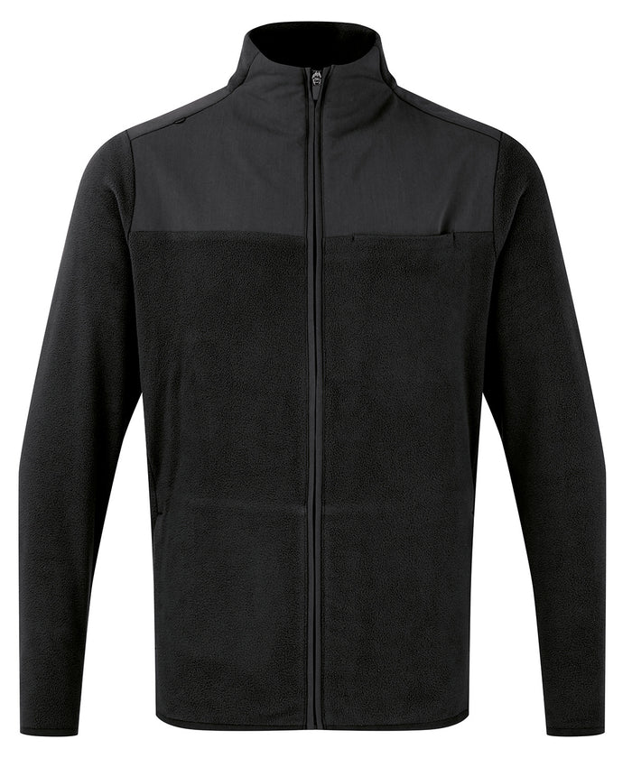 Premier 'Agility' Men's Panelled Fleece Jacket - Black