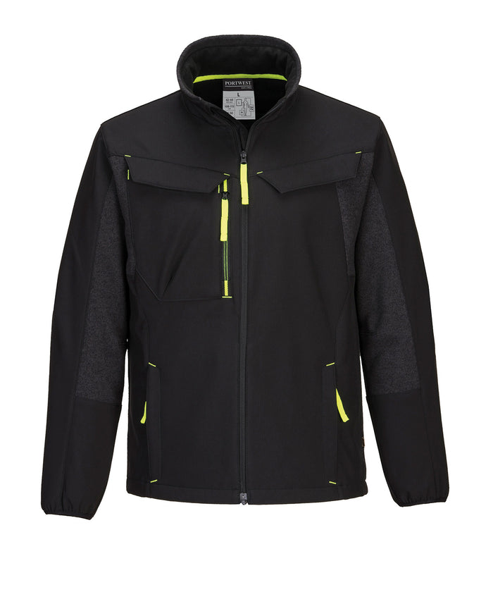 Portwest WX3 Eco Hybrid Softshell Jacket - Black