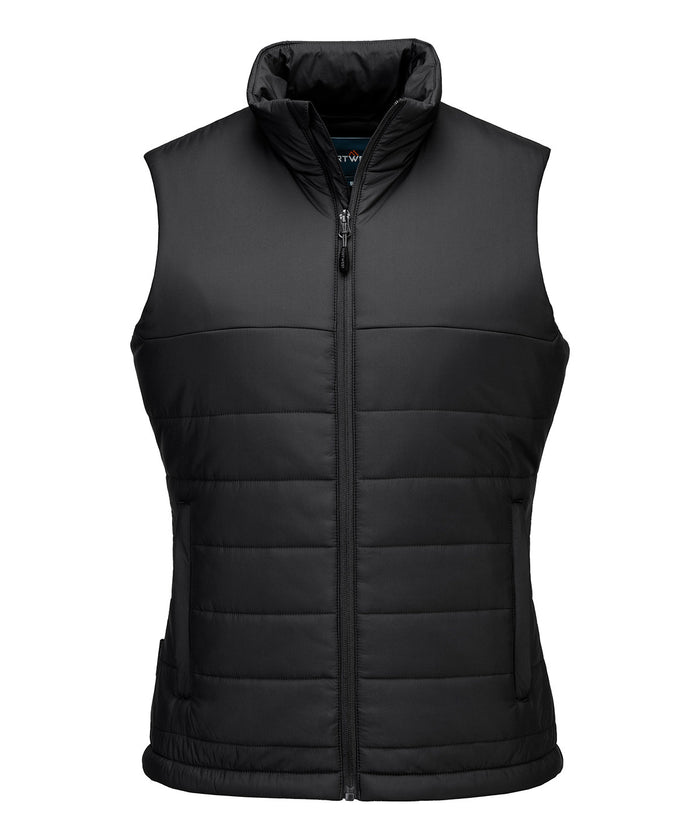 Portwest Women’s Professional Insulated Baffle Gilet - Black