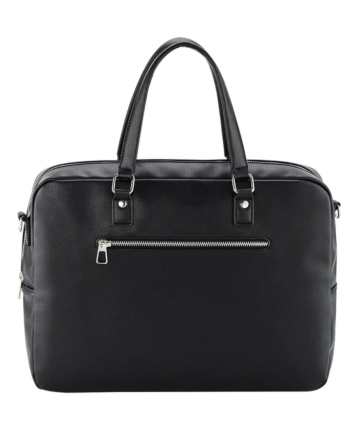 Quadra Tailored Luxe PU Briefcase - Black