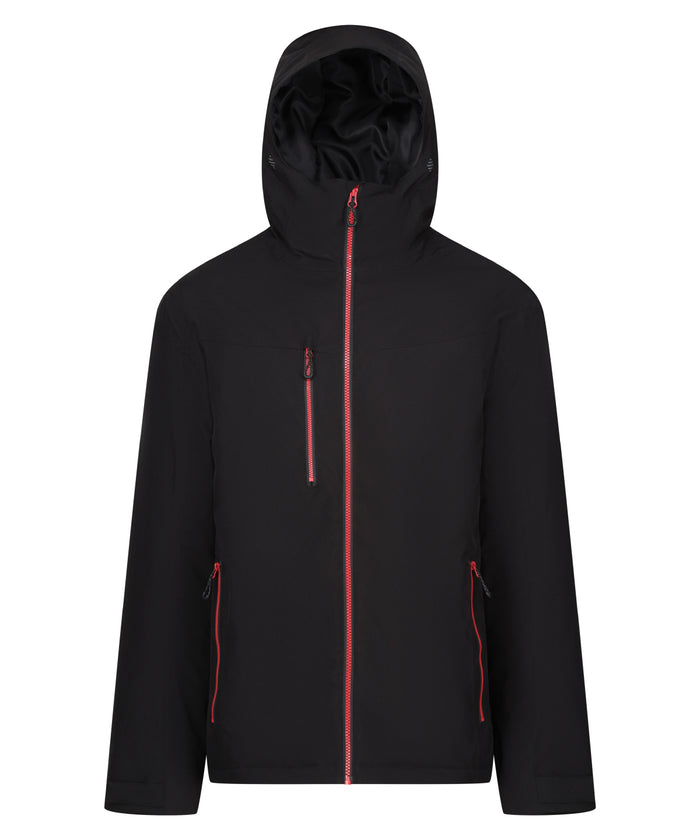 Regatta Navigate Waterproof Insulated Jacket - Black/Classic Red