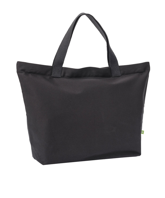 Nutshell Elba Organic Canvas Premium Zip Tote - Black