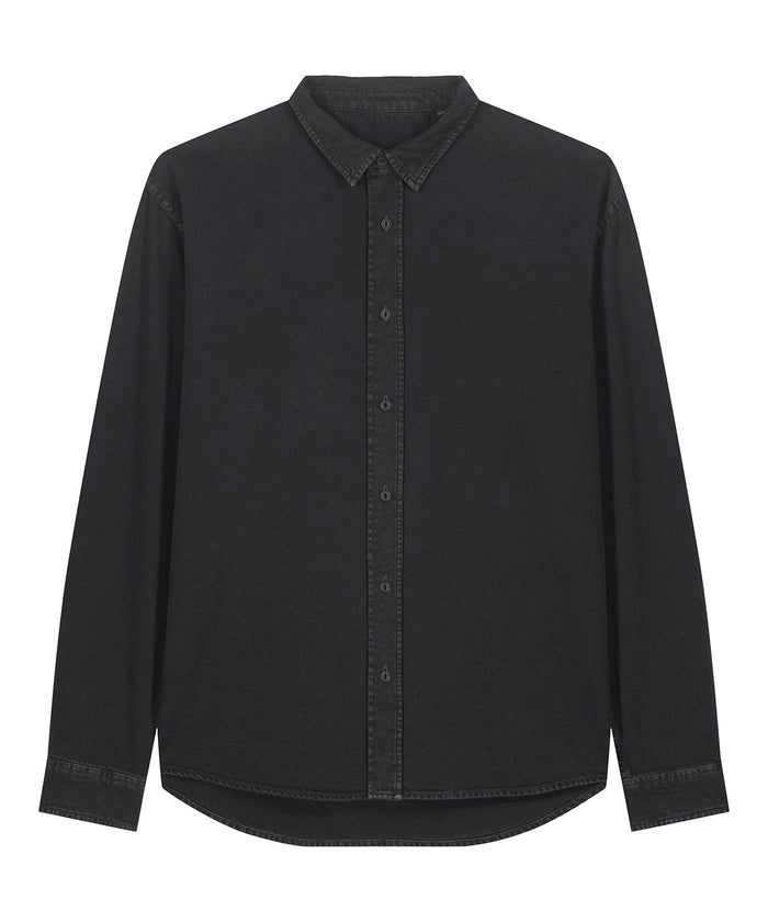 Stanley/Stella Worker Shirt - Garment Dyed Black Rock