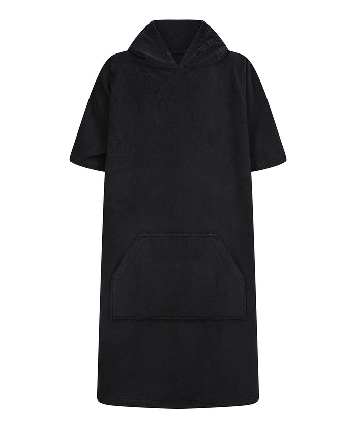 Towel City Kids Poncho - Black