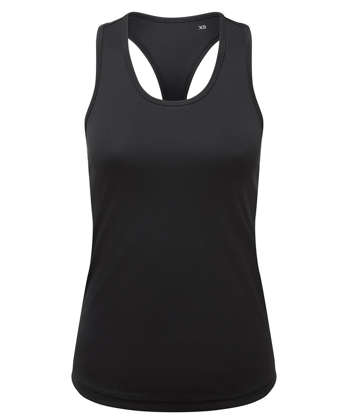 Women's TriDri® Recycled Performance Slim Racer Back Vest - Black