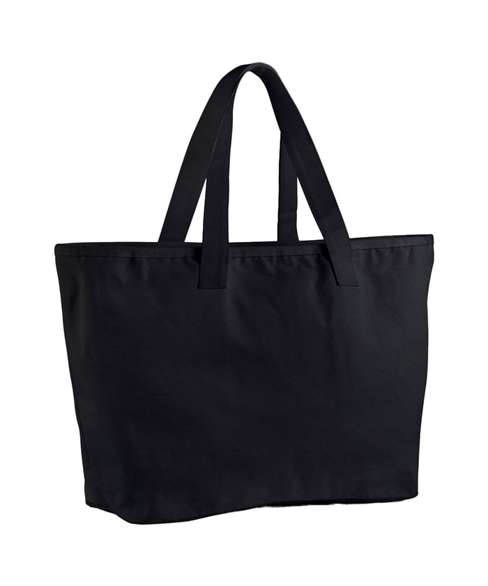 Westford Mill Oversized Heavy Duty Canvas Tote Bag - Black