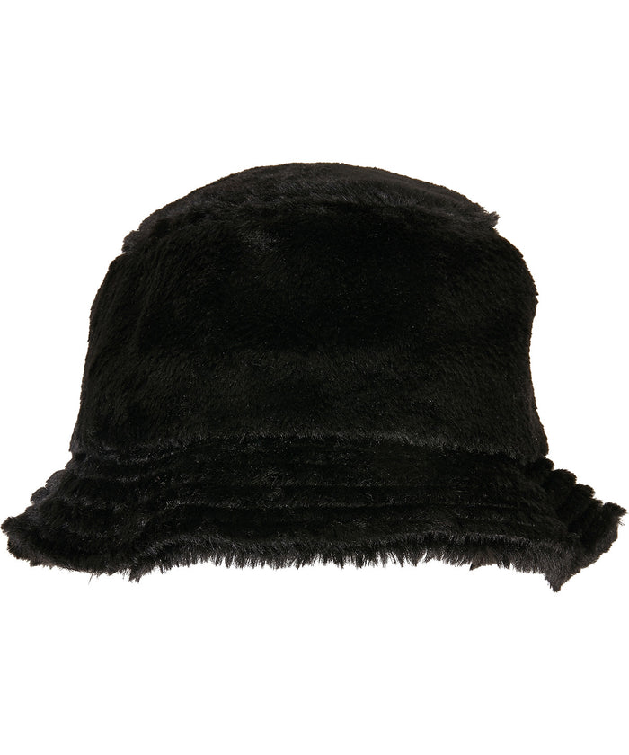 Flexfit Faux Fur Bucket Hat - Black