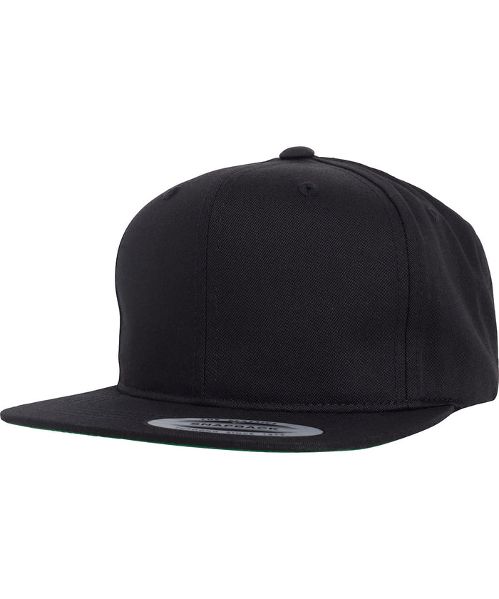 Flexfit Pro-style Twill Snapback Youth Cap - Black