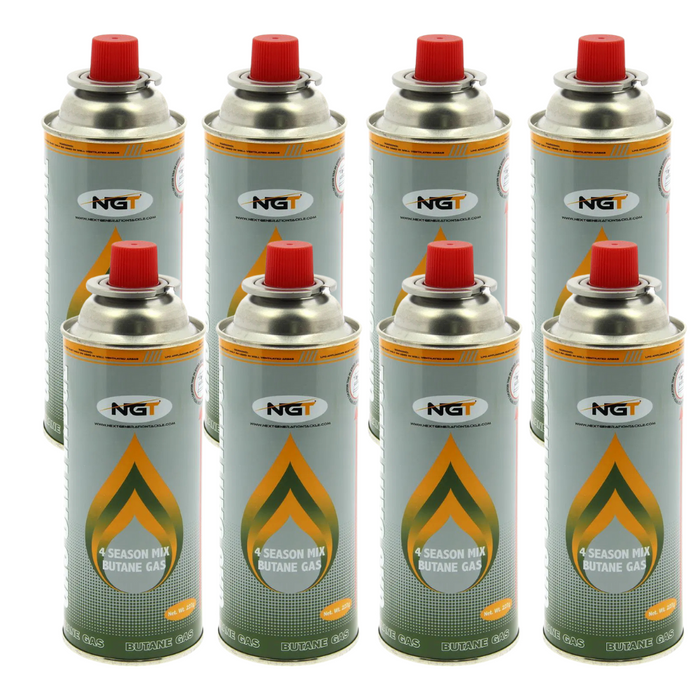 NGT 227g Butane Gas Canisters x 8