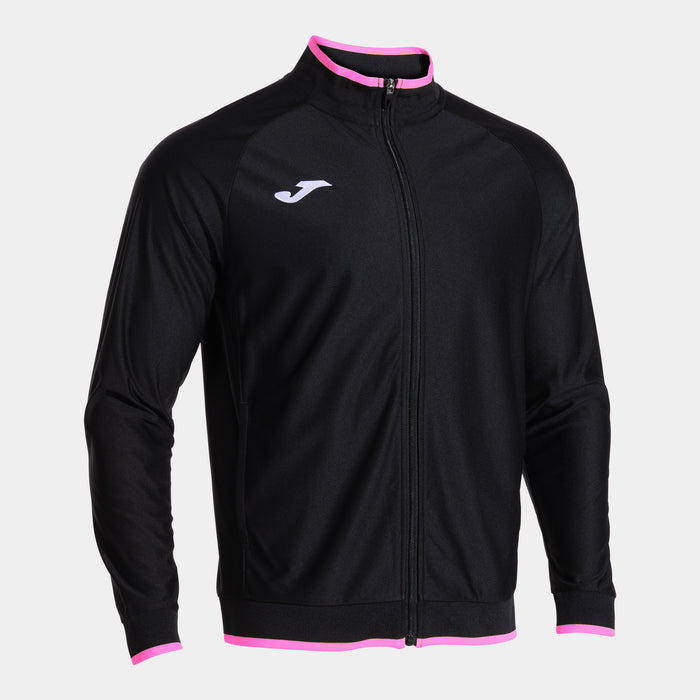 Joma Combi Premium Full Zip Sweatshirt (Adult) - Fluorescent Pink Black