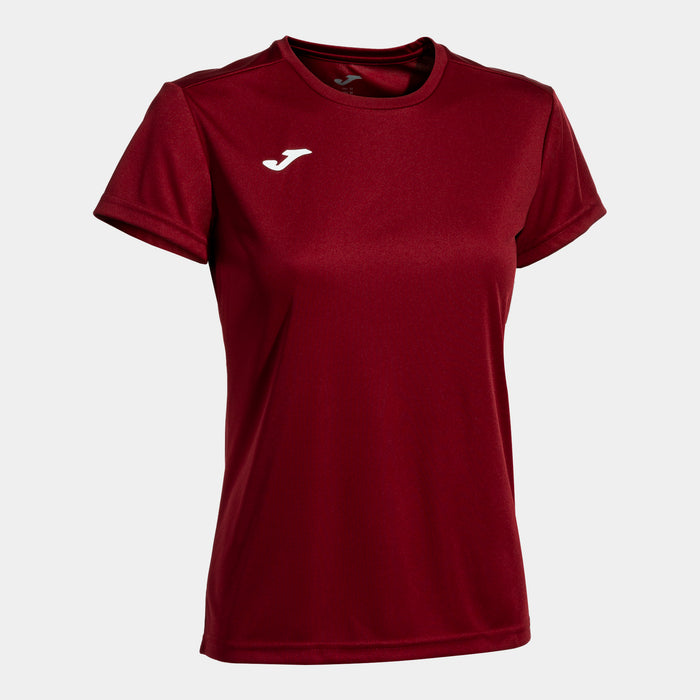 Joma S/s T-shirt Combi Women (Adult) - Burgundy