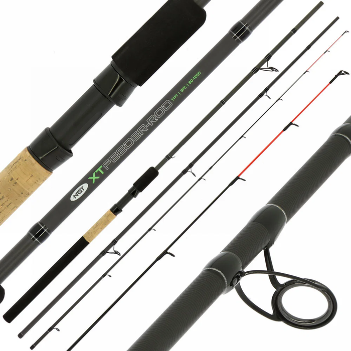 NGT XT Feeder Rod 11ft Rod + 3 Carbon Tips