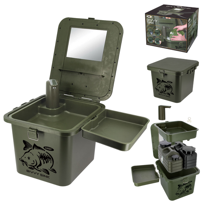 NGT Bivvy Sink + Free Auto Tap