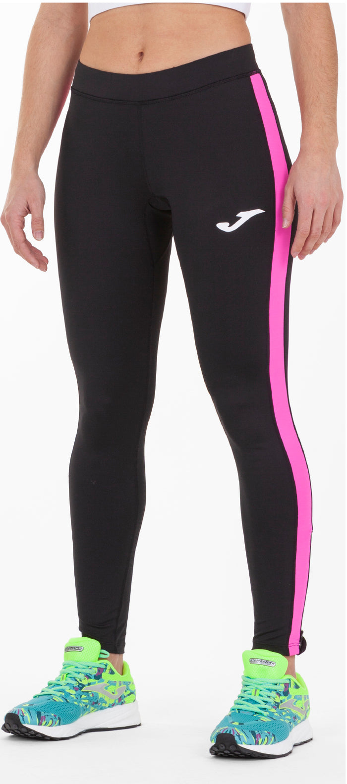 Joma Long Tights (Junior) - Black White